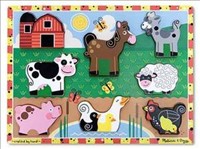 [0000772137232] FARM CHUNKY PUZZLE Melissa and Doug (Jigsaw)