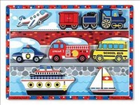 [0000772137256] Vehicles Chunky Puzzle Melissa and Doug (Jigsaw)