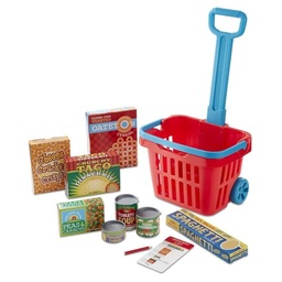 [0000772140737] Grocery Basket Play Set