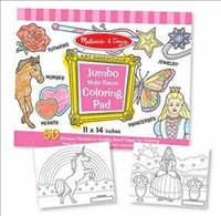 [0000772142267] JUMBO COLOURING PAD BLUE Melissa and Doug