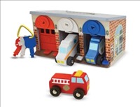 [0000772145800] Lock and Roll Rescue Truck Garage Melissa and Doug