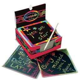 [0000772159456] Rainbow-Mini Scratch Art Notes