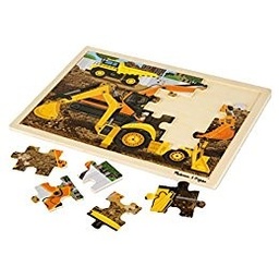 [0000772190640] Construction Jigsaw 24 Piece Melissa and Doug