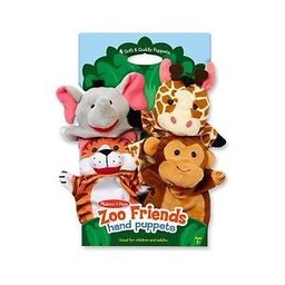 [0000772190817] Safari Sidekick Hand Puppets Melissa and Doug