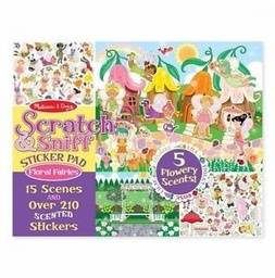 [0000772191487] Scratch and Sniff Sticker Pad - Floral Fairies Melissa and Doug