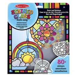 [0000772192941] Stained Glass - Heart and Rainbow Melissa and Doug