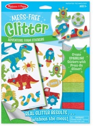 [0000772195010] Mess Free Glitter (Adventure Foam Stickers) Melissa and Doug