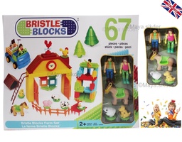 [0062243255173] Bristle Blocks Farm Set (67 Pieces)