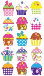 [0643356054978] Cupcake Stickers