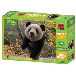 [0670889105082] Puzzle Giant Panda 3D 100 pieces (Jigsaw)