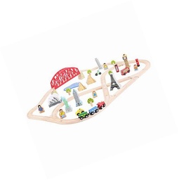 [0691621090251] Around the World Train Set Bigjigs