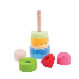 [0691621160336] Circular Stacking Tower Bigjigs