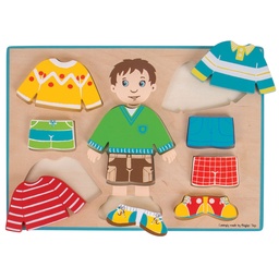 [0691621160565] Dressing Puzzle Boy Bigjigs (Jigsaw)