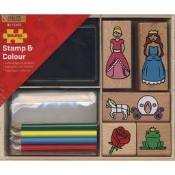 [0691621178096] Stamp and Colour - Princess Bigjigs