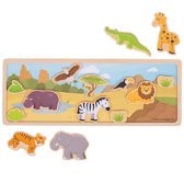 [0691621199084] Magnetic Board - Safari Bigjigs