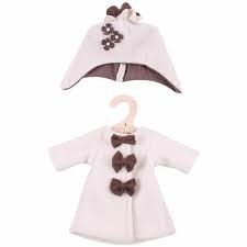 [0691621355251] Fleece Coat and Hat Beige Large