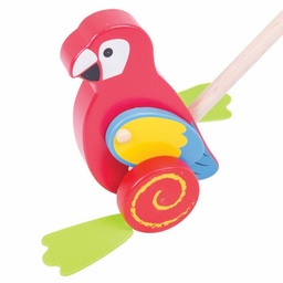 [0691621491362] Parrot Push Along