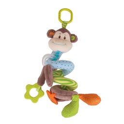 [0691621525265] Cheeky Monkey Spiral Cot Rattle Bigjigs