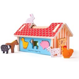 [0691621531082] Farm House Sorter Bigjigs