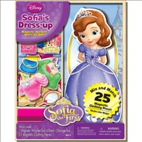 Sofia the First Dress up 25pce Magnetic Doll Toys and Games Dolls And Doll House Accessories