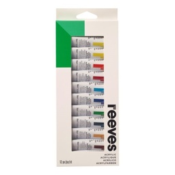 [0780804861655] REEVES ACRYLIC PACK 12