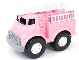 [0816409011994] Pink Fire Truck (Green Toy) Bigjigs