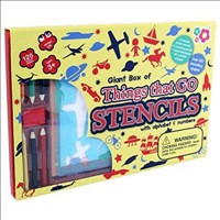 [0874246001561] Giant Box of Things that Go Stencils Meadow Kids