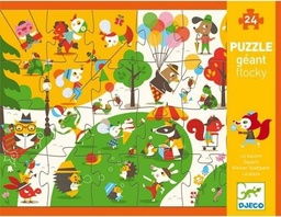 [3070900070134] Flocky Puzzle Square Puzzle Djeco (Jigsaw)