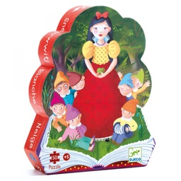 [3070900072596] Snow White (Silhouette Puzzle 50pcs) Djeco (Jigsaw)