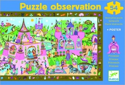 [3070900075566] Puzzle Princess 54Pcs (Observation And Poster) (Jigsaw)