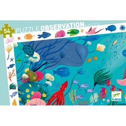 [3070900075627] Djeco Aquatic Observation Puzzle - 54Pcs