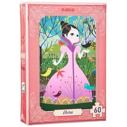 [3070900076723] Puzzle Mini Elvira 60pcs Djeco (Jigsaw)