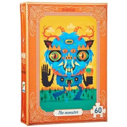 [3070900076730] Puzzle Mini The Monster 60 pcs Djeco (Jigsaw)