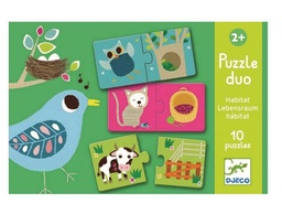 [3070900081642] Puzzle Duo Habitat Djeco (Jigsaw)