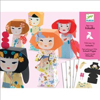 [3070900096721] Paper Toys Kokeshis Djeco