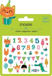 [3070900097735] MINI STICKERS PUFFY BIRTHDAY