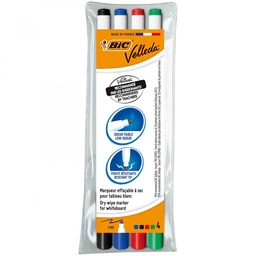 [3086120017248] Whiteboard marker 4pcs Slim Bic