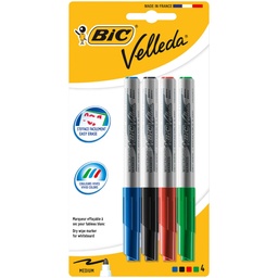 [3086120067441] Whiteboard Marker Dry Wipe 4pk BIC