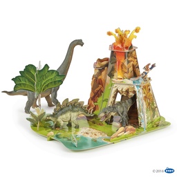 [3465000606008] The Land of Dinosaurs Play Set Papo