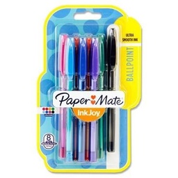 [3501179567372] Pen Ballpoint 8 Asstd. Inkjoy Papermade