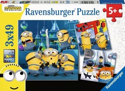 [4005556050826] Puzzle 3x49pc - Funny Minions