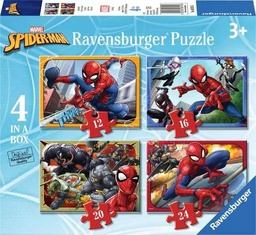 [4005556069156] Puzzle 4in1 Spiderman (Jigsaw)