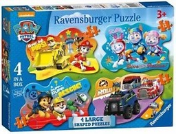 [4005556069347] Puzzle 4 in a box Paw Patrol Large (Jigsaw)