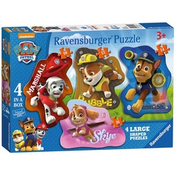 [4005556070329] Puzzle (4 Large Shaped) Paw Patrol (Jigsaw)