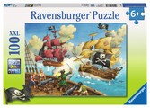 [4005556106660] Puzzle 100pce Pirate Battle Ship (Jigsaw)