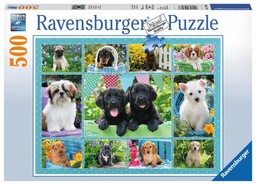 [4005556147083] Puzzle Cute Puppies 500 Pcs Ravensburger (Jigsaw)