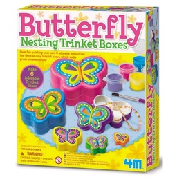 [4893156046642] Butterfly Nesting Trinket Boxes