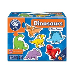 [5011863103093] Dinosaurs 2pc Puzzles Orchard Toys * (Jigsaw)