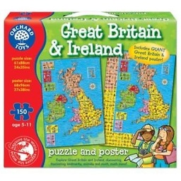 [5011863301437] Great Britain and Ireland Giant Puzzle Orchard Toys (Jigsaw)