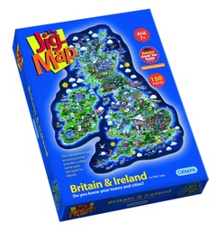 [5012269008418] Puzzle 150pcs Britain and Ireland Jig-Map (Jigsaw)